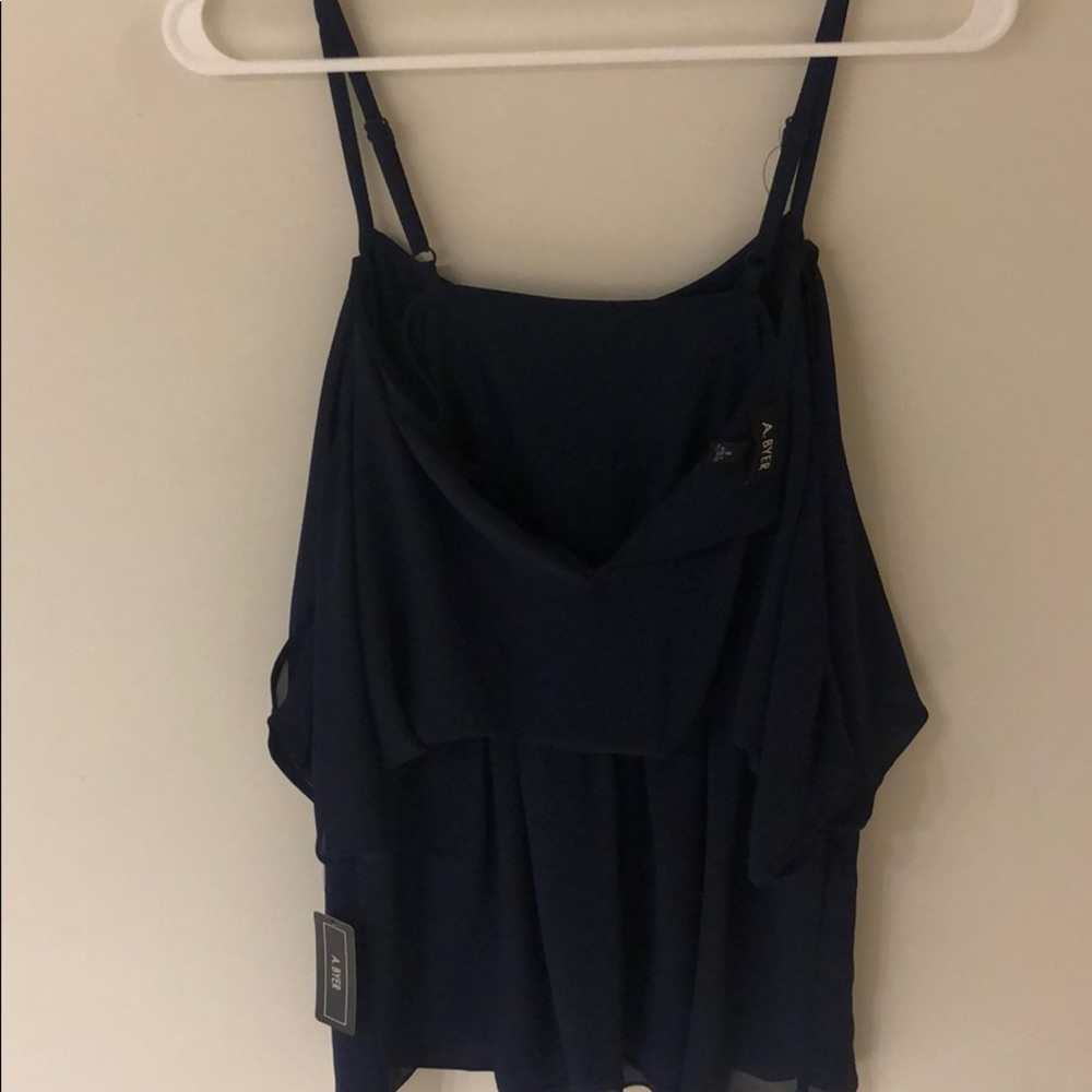 Navy Blouse Dress - Picture 4 of 4